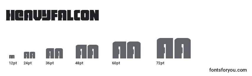 Heavyfalcon Font Sizes