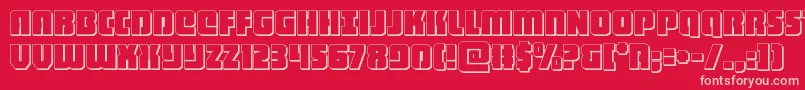 heavyfalcon3d Font – Pink Fonts on Red Background
