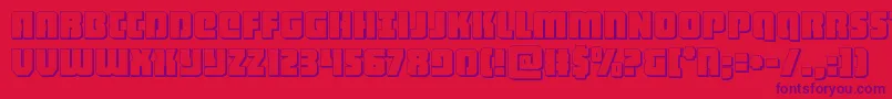 heavyfalcon3d Font – Purple Fonts on Red Background