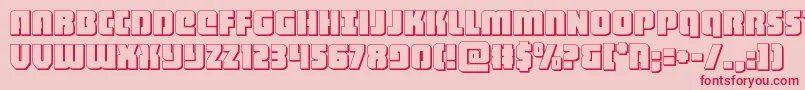heavyfalcon3d Font – Red Fonts on Pink Background