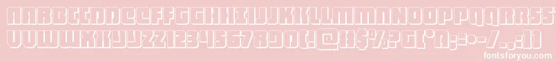 heavyfalcon3d Font – White Fonts on Pink Background