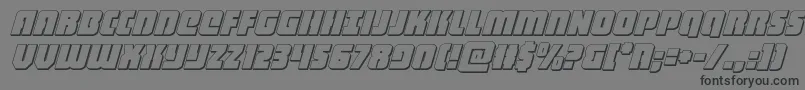 heavyfalcon3dital Font – Black Fonts on Gray Background