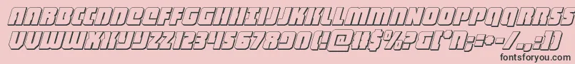 heavyfalcon3dital Font – Black Fonts on Pink Background