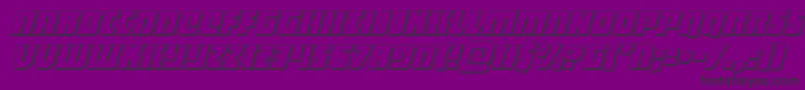 heavyfalcon3dital Font – Black Fonts on Purple Background