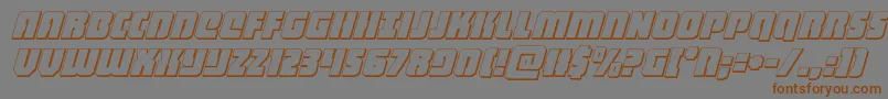 heavyfalcon3dital Font – Brown Fonts on Gray Background