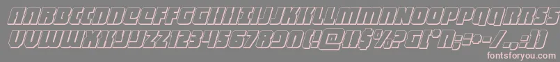 heavyfalcon3dital Font – Pink Fonts on Gray Background