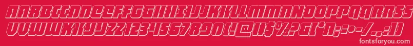 heavyfalcon3dital Font – Pink Fonts on Red Background