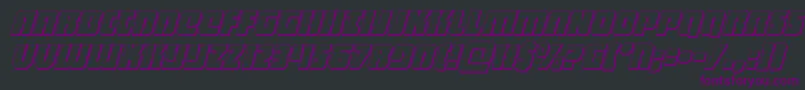heavyfalcon3dital Font – Purple Fonts on Black Background