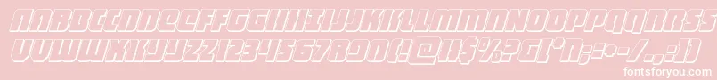 heavyfalcon3dital Font – White Fonts on Pink Background