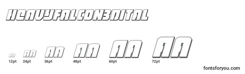 Heavyfalcon3dital Font Sizes
