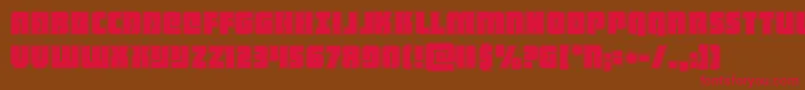 heavyfalconacad Font – Red Fonts on Brown Background