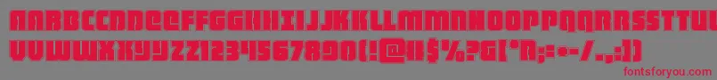 heavyfalconacad Font – Red Fonts on Gray Background