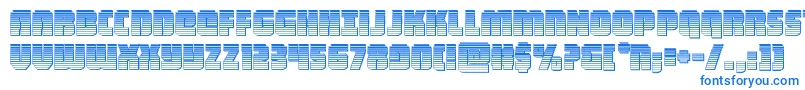 heavyfalconchrome Font – Blue Fonts on White Background