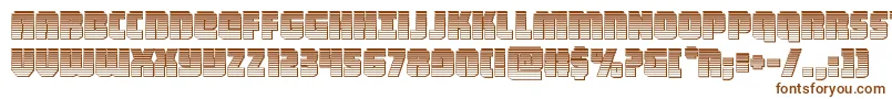 heavyfalconchrome-fontti – ruskeat fontit valkoisella taustalla