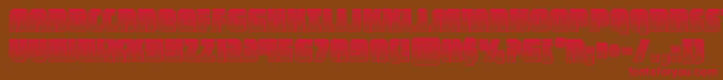 heavyfalconchrome Font – Red Fonts on Brown Background