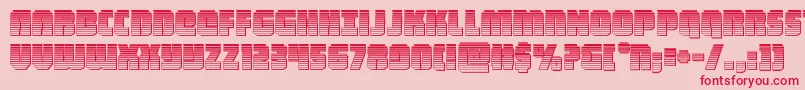 heavyfalconchrome Font – Red Fonts on Pink Background