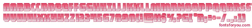 heavyfalconchrome Font – Red Fonts on White Background