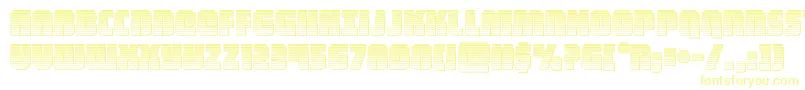 heavyfalconchrome-fontti – keltaiset fontit