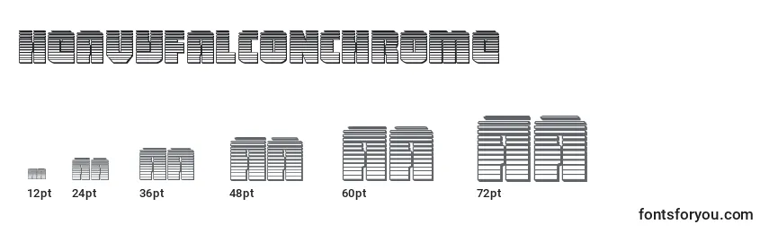 Heavyfalconchrome Font Sizes