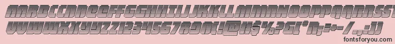 heavyfalconchromeital Font – Black Fonts on Pink Background