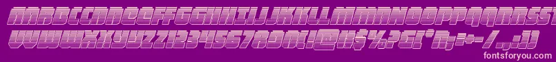 heavyfalconchromeital Font – Pink Fonts on Purple Background