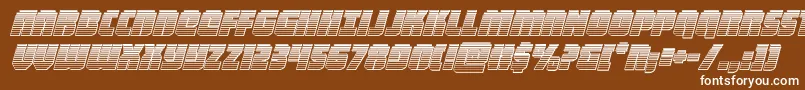 heavyfalconchromeital Font – White Fonts on Brown Background