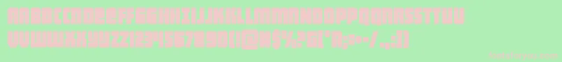 heavyfalconcond Font – Pink Fonts on Green Background