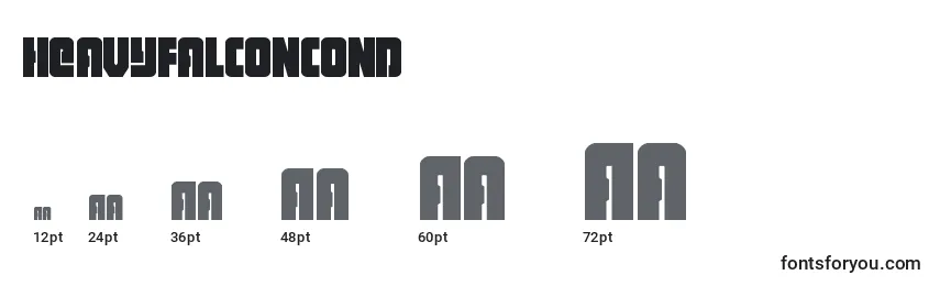 Heavyfalconcond Font Sizes