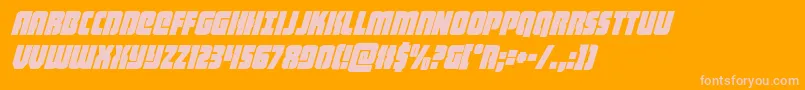 heavyfalconcondital Font – Pink Fonts on Orange Background