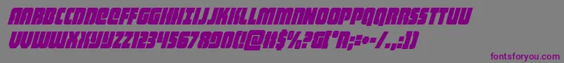 heavyfalconcondital Font – Purple Fonts on Gray Background