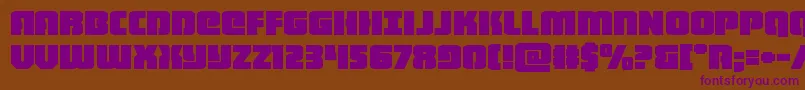 heavyfalconexpand Font – Purple Fonts on Brown Background