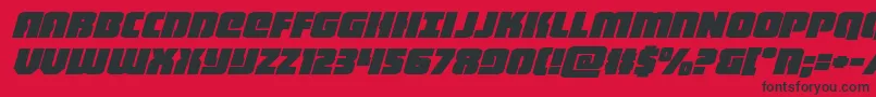 heavyfalconexpandital Font – Black Fonts on Red Background