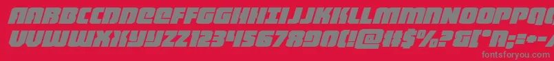 Шрифт heavyfalconexpandital – серые шрифты на красном фоне