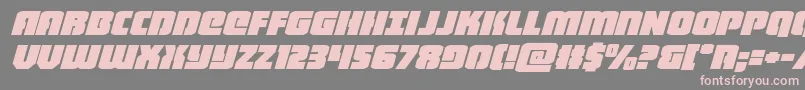 heavyfalconexpandital-Schriftart – Rosa Schriften auf grauem Hintergrund