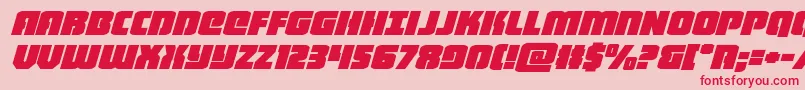 Fonte heavyfalconexpandital – fontes vermelhas em um fundo rosa