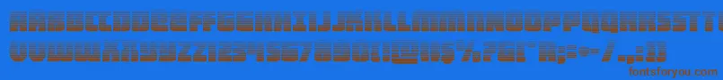 heavyfalcongrad-fontti – ruskeat fontit sinisellä taustalla