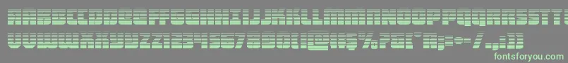 フォントheavyfalcongrad – 灰色の背景に緑のフォント