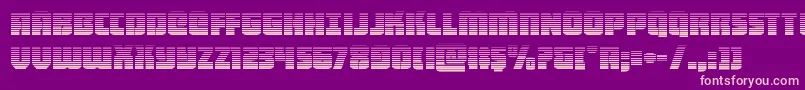 heavyfalcongrad Font – Pink Fonts on Purple Background