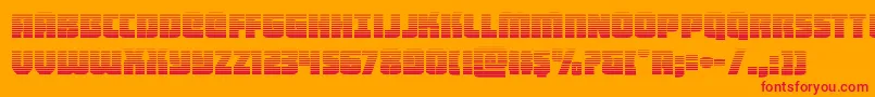 heavyfalcongrad Font – Red Fonts on Orange Background