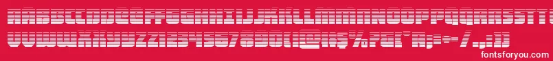 heavyfalcongrad Font – White Fonts on Red Background