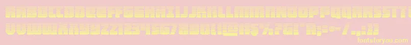 fuente heavyfalcongrad – Fuentes Amarillas Sobre Fondo Rosa