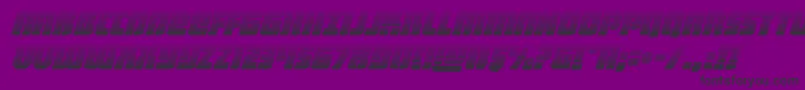 heavyfalcongradital Font – Black Fonts on Purple Background