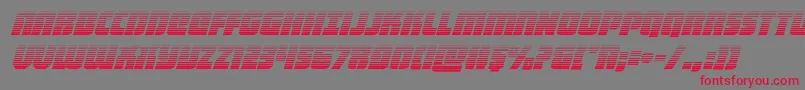 フォントheavyfalcongradital – 赤い文字の灰色の背景