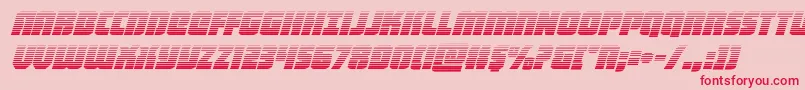 heavyfalcongradital Font – Red Fonts on Pink Background