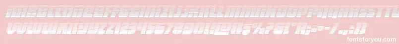 Fonte heavyfalcongradital – fontes brancas em um fundo rosa