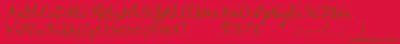Blackjackregularフォントについての詳細 フォントBlackjackregular – 赤い背景に茶色の文字