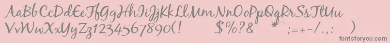 Police Blackjackregular – polices grises sur fond rose