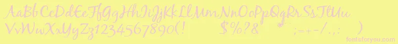 More about Blackjackregular Font Blackjackregular Font – Pink Fonts on Yellow Background