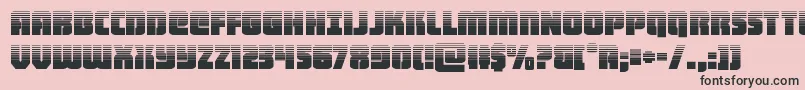 heavyfalconhalf Font – Black Fonts on Pink Background