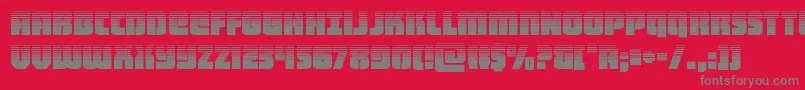 heavyfalconhalf Font – Gray Fonts on Red Background